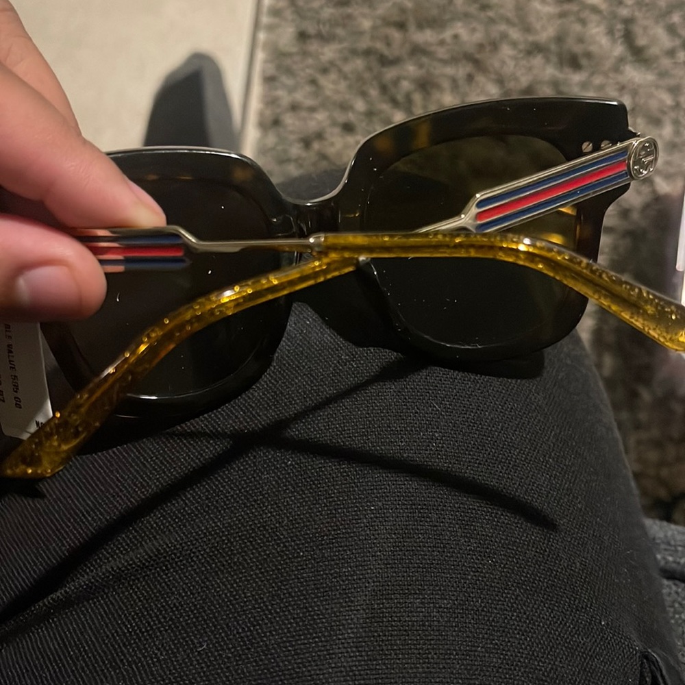 Gucci glasses printed frames